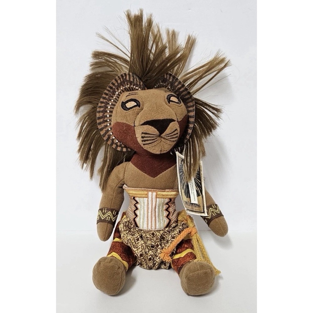 Disney The Lion King Broadway Musical Simba 10" Stuffed Costume Doll Plush NWT